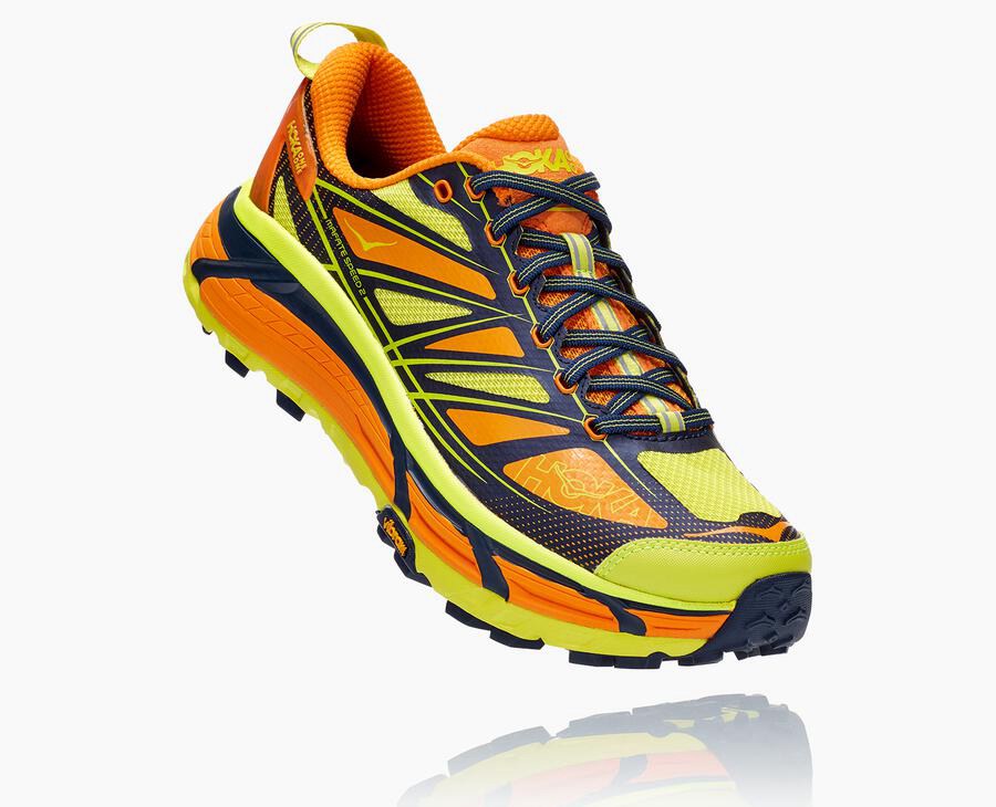 Hoka One One Mafate Speed 2 Trailskor Herr - Ljusguld/Rosa - WEXQT-0486